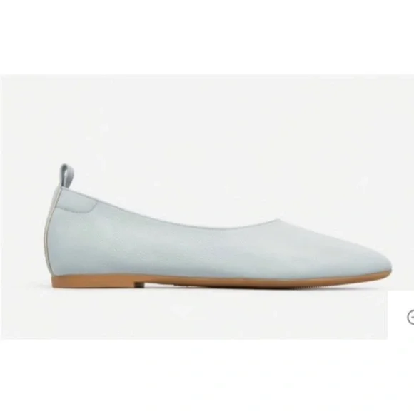 EVERLANE DAY GLOVE in LIGHT Blue Leather Flats Sz 11 - Picture 5 of 12